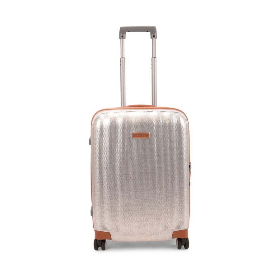 Samsonite Lite-Cube DLX 55cm CURV Carry-On Spinner Suitcase Aluminium Aluminium