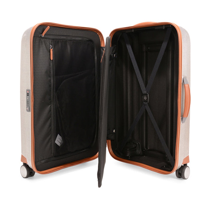 Samsonite Lite-Cube DLX 68cm CURV Spinner Suitcase Aluminium Aluminium
