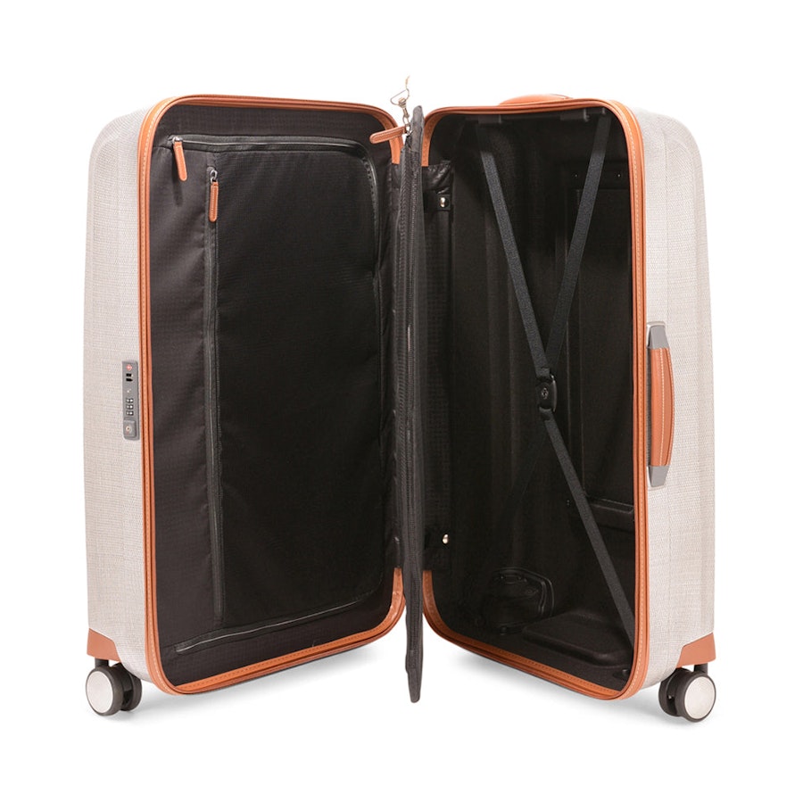 Samsonite Lite-Cube DLX 76cm CURV Spinner Suitcase Aluminium Aluminium