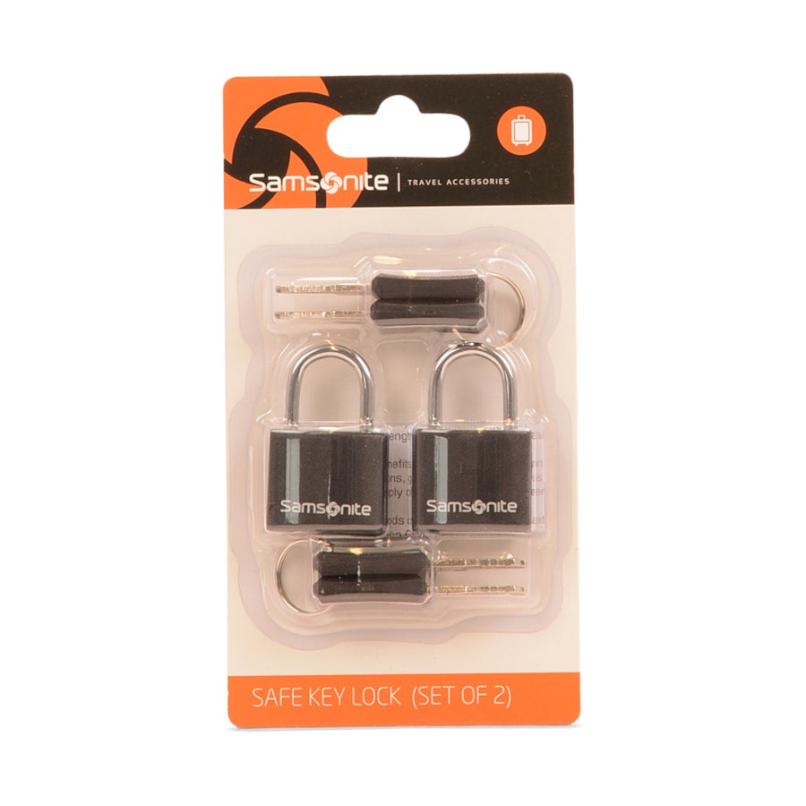 Samsonite Safe Key Lock - 2 Pack Black Black