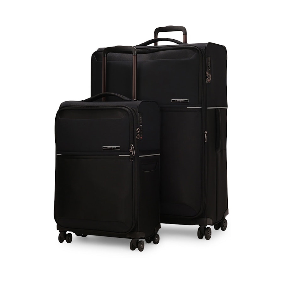 Samsonite 73H 55cm & 78cm Luggage Set Black Black