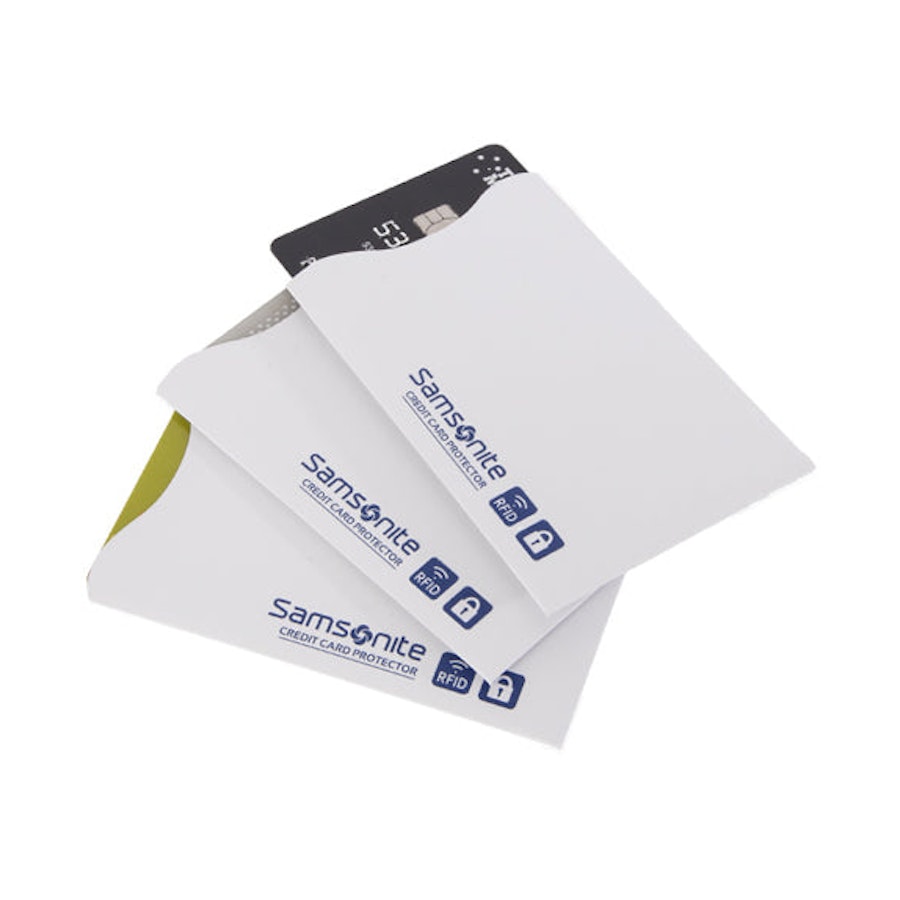 Samsonite RFID Credit Card Sleeves - 3 Pack White White