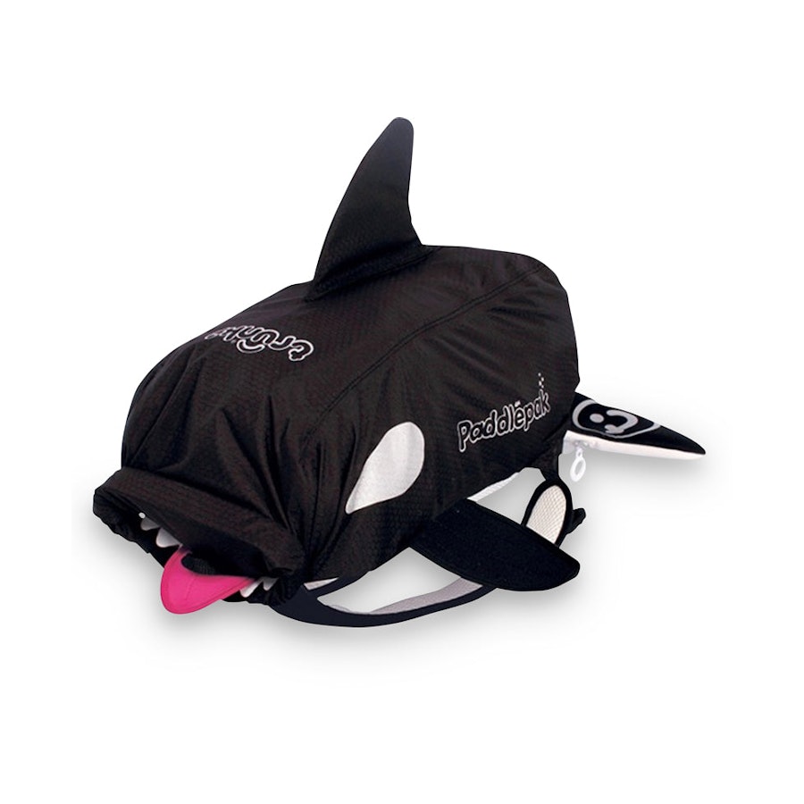 Trunki Kaito the Killer Whale - Large PaddlePak Kids Backpack Black Black
