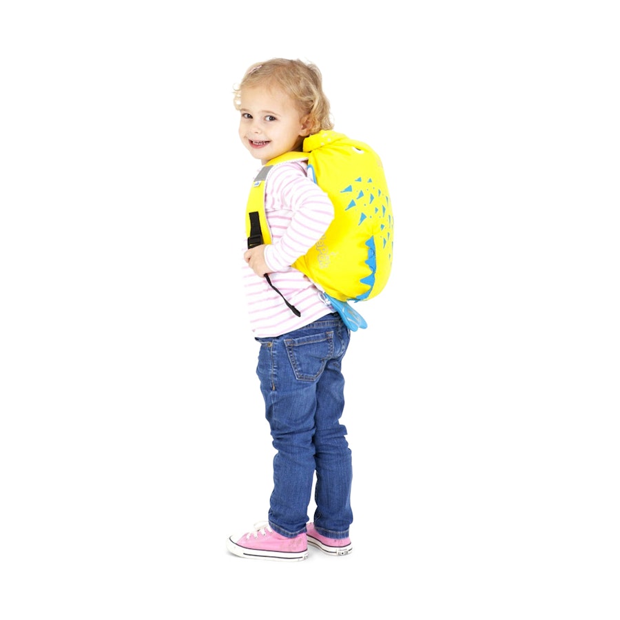 Trunki Spike the Blowfish - Medium PaddlePak Kids Backpack Yellow Yellow