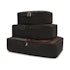 Square Packing Cubes (3 Pack) Black