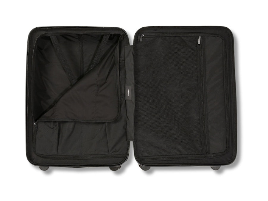 Luna-Air Medium Checked Suitcase Black