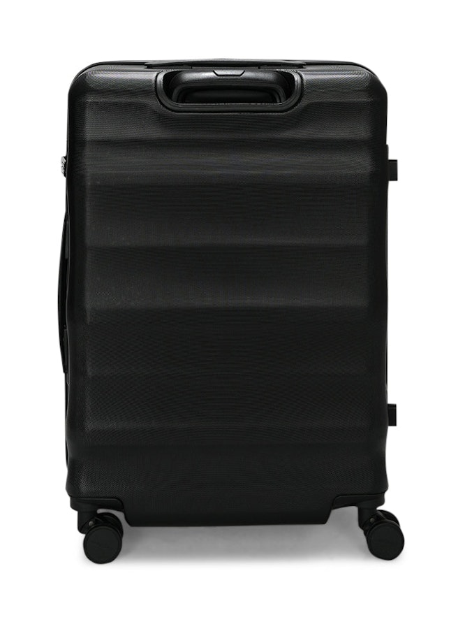 Luna-Air Medium Checked Suitcase Black