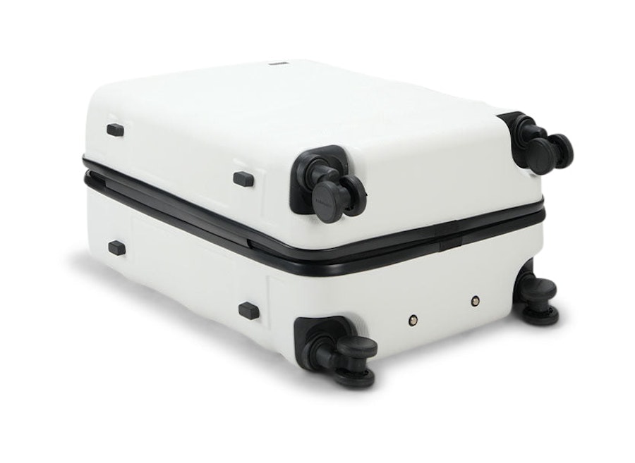 Luna-Air Medium Checked Suitcase White